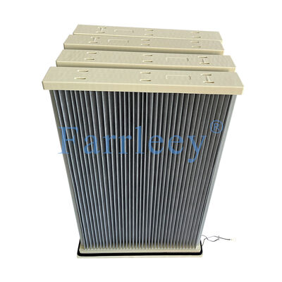 Kualitas Trumpf Laser Dust Collection Filter dengan Desain Anti-statis, Efisiensi 99,95%, dan Media Polyester yang dilapisi PTFE pabrik